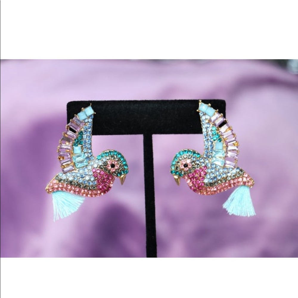 NEW Bird Rhinestone Stud Earrings- Brand NEW